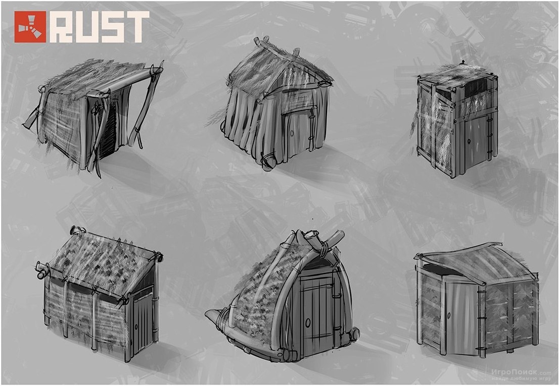 Концепт арты будущих обновлений Rust. 